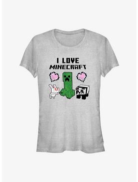 Minecraft I Love Minecraft Girls T-Shirt, , hi-res