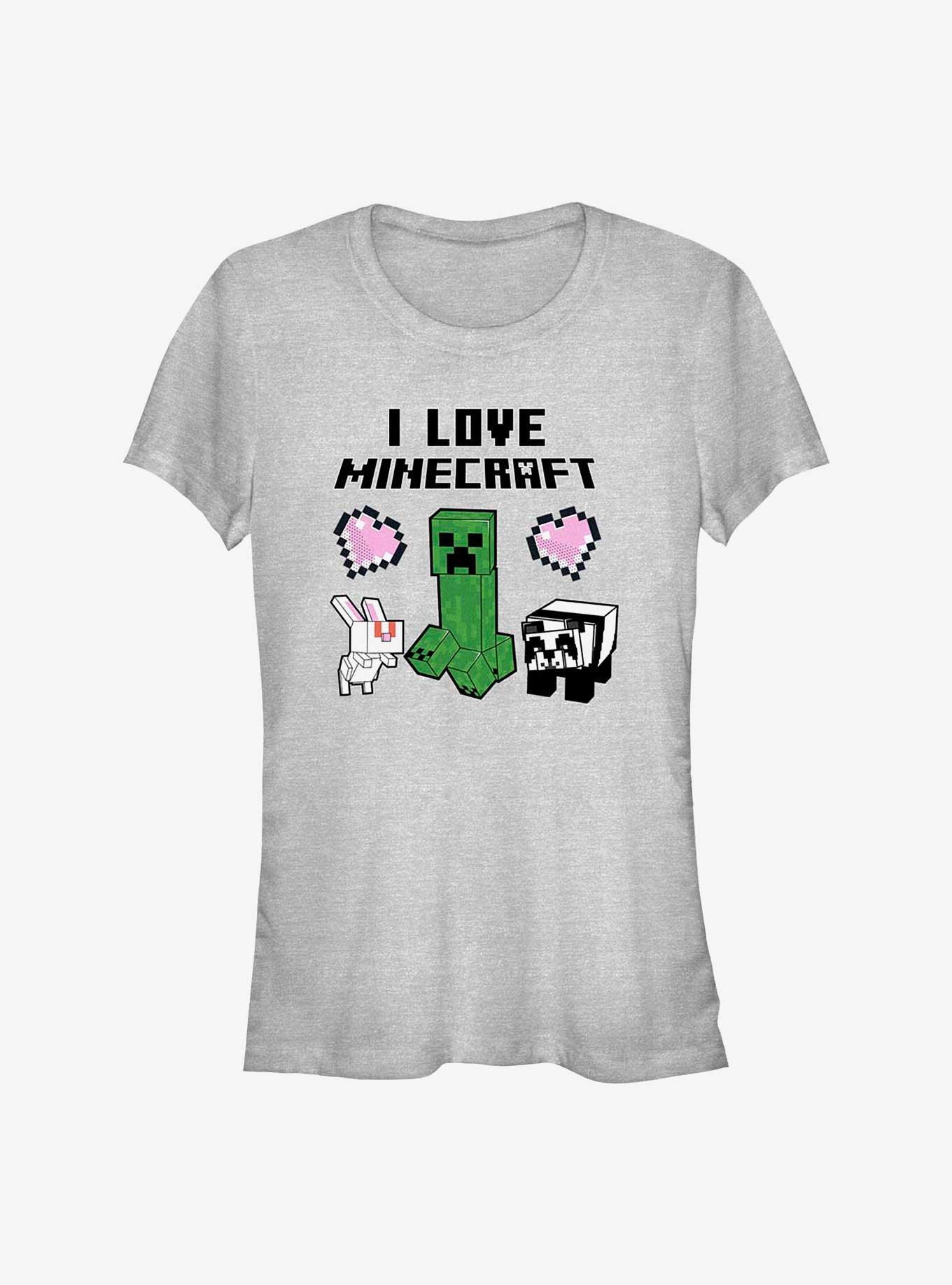 Minecraft I Love Minecraft Girls T-Shirt, , hi-res