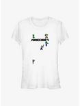 Minecraft Logo Girls T-Shirt, WHITE, hi-res