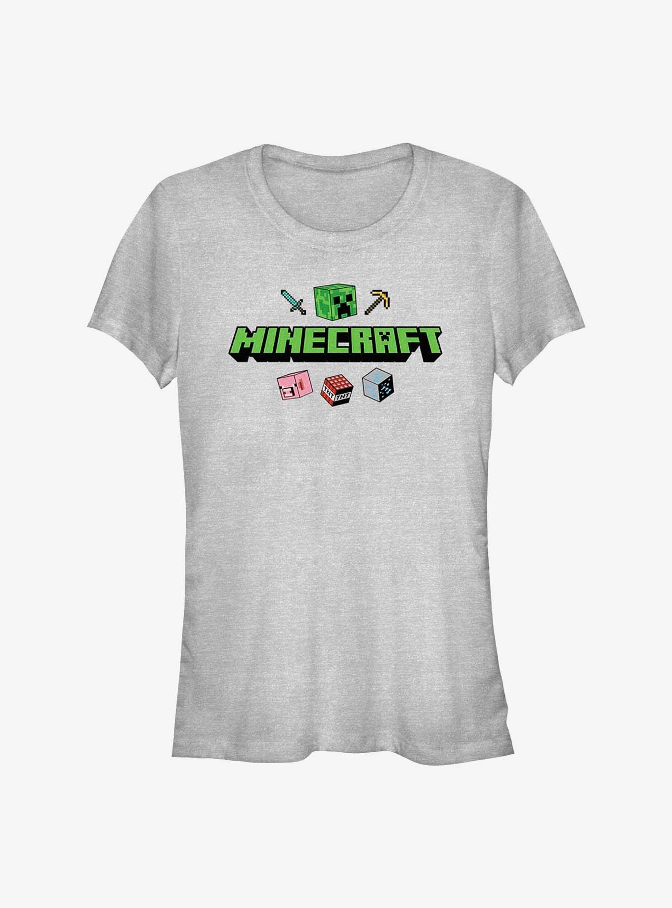 Minecraft Logo Girls T-Shirt