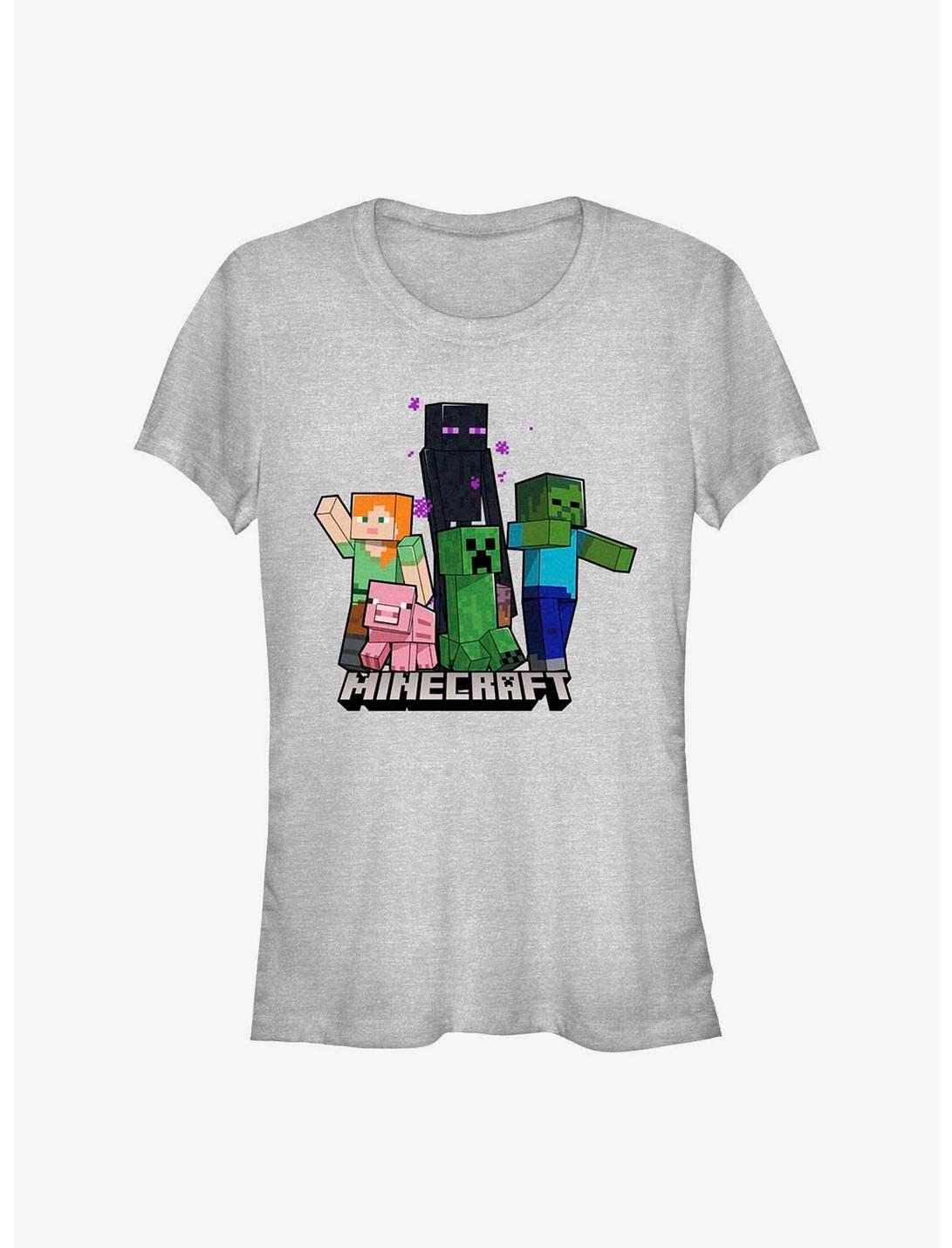Minecraft Mob Crew Girls T-Shirt, ATH HTR, hi-res