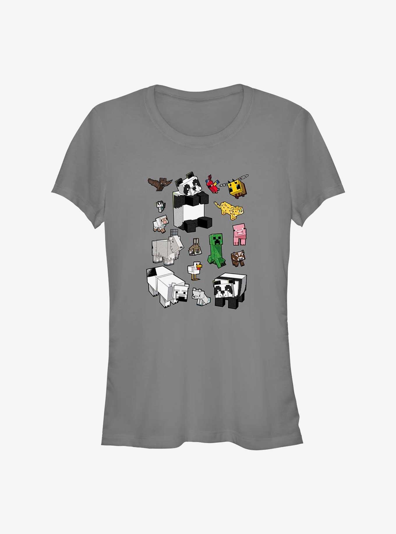 Minecraft Overworld Mobs Girls T-Shirt