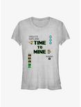 Minecraft Time To Mine Girls T-Shirt, ATH HTR, hi-res