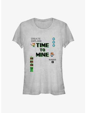 Minecraft Time To Mine Girls T-Shirt, , hi-res