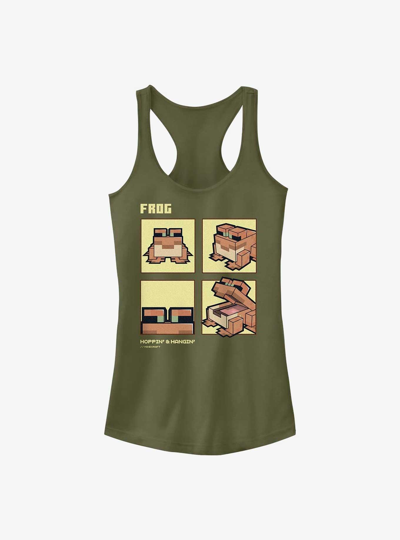 Minecraft Hoppin' Emotions Girls Tank, MIL GRN, hi-res