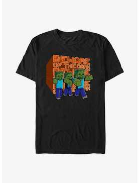 Minecraft Beware of the Dark T-Shirt, , hi-res
