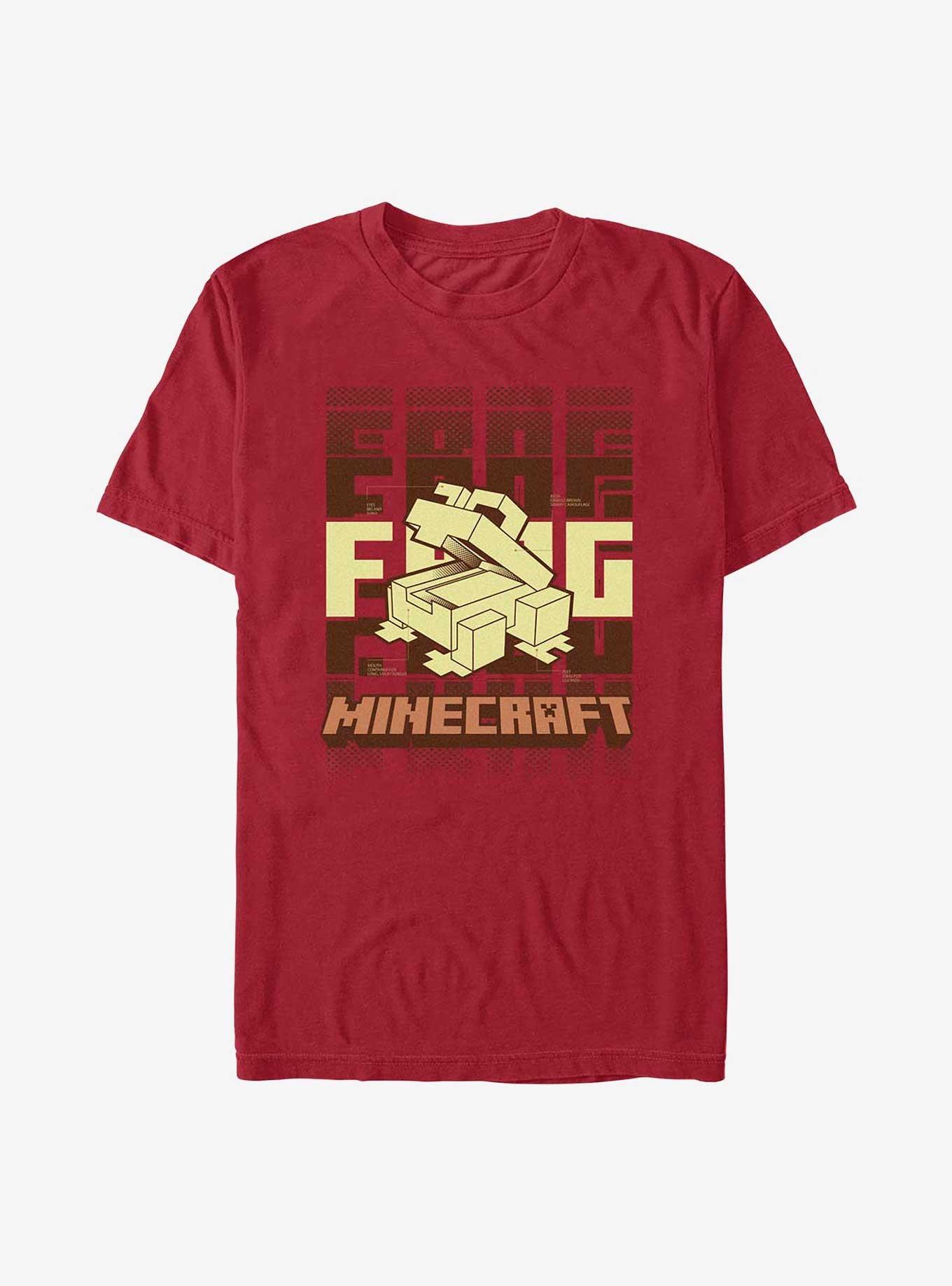 Minecraft Blueprint Frog T-Shirt, CARDINAL, hi-res