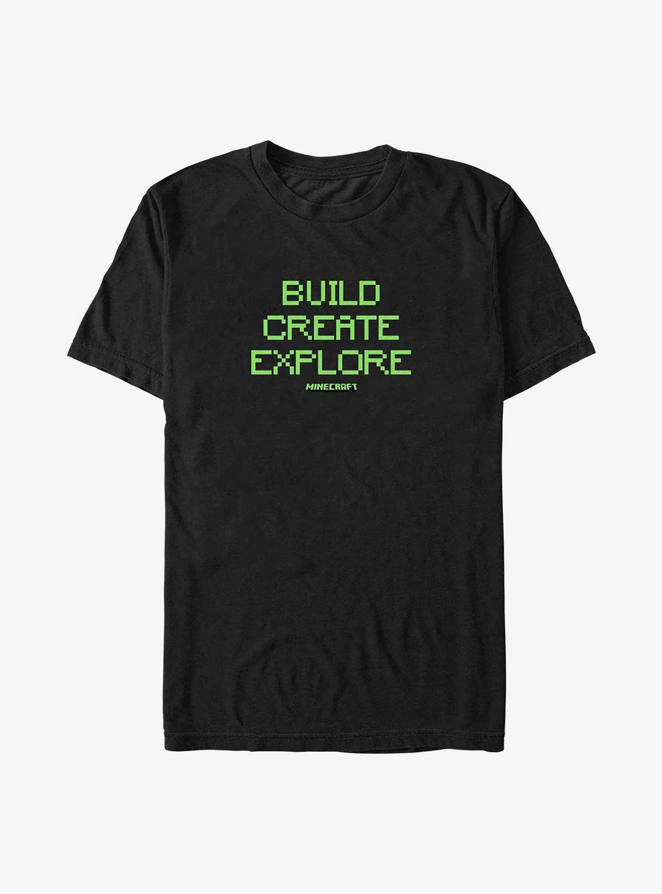 Minecraft Build Create Explore T-Shirt, , hi-res