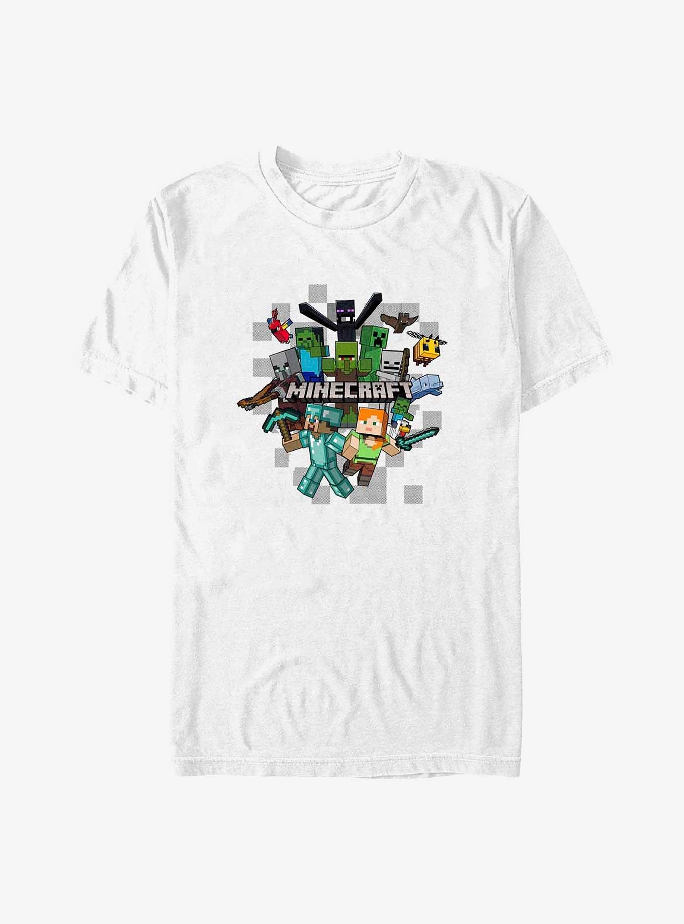 Minecraft Crafty Crew T-Shirt, WHITE, hi-res