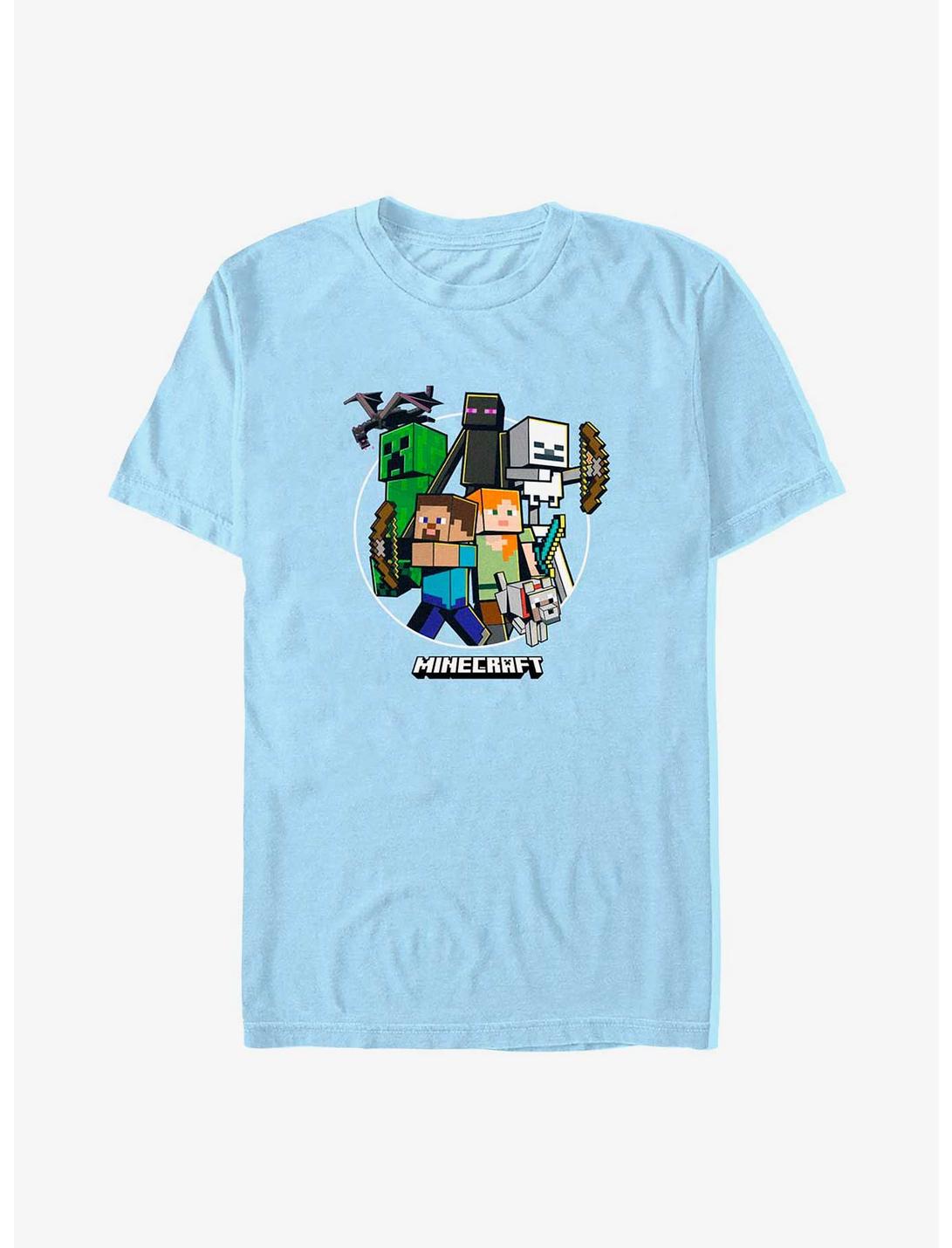 Minecraft Crafty Crew T-Shirt, LT BLUE, hi-res