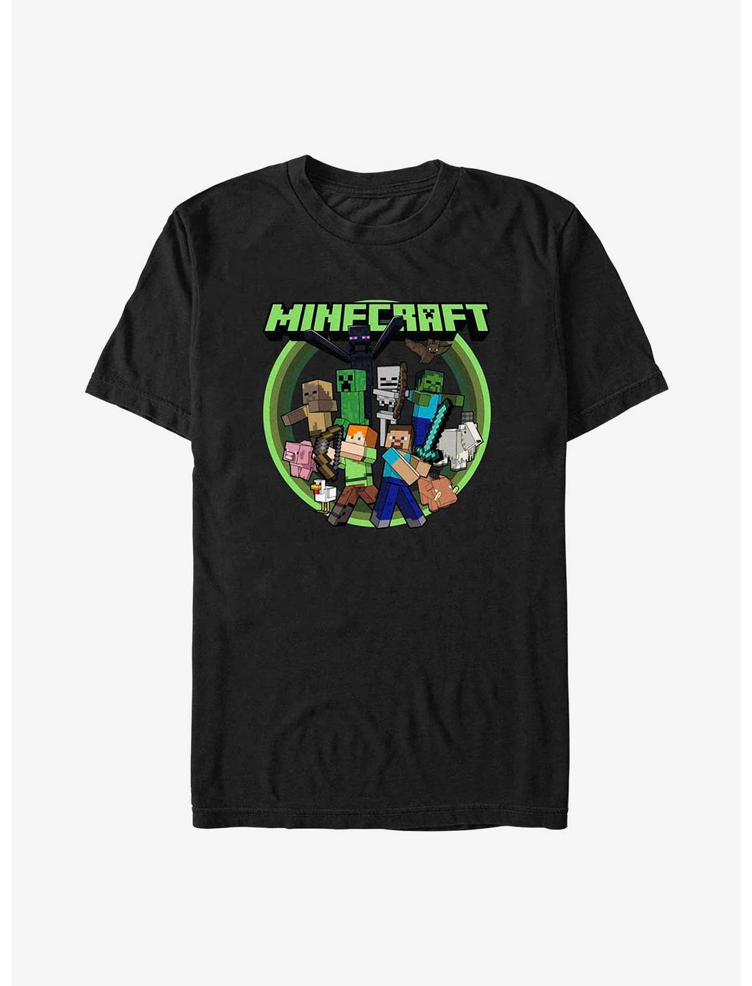Minecraft Crafty Crew T-Shirt, BLACK, hi-res