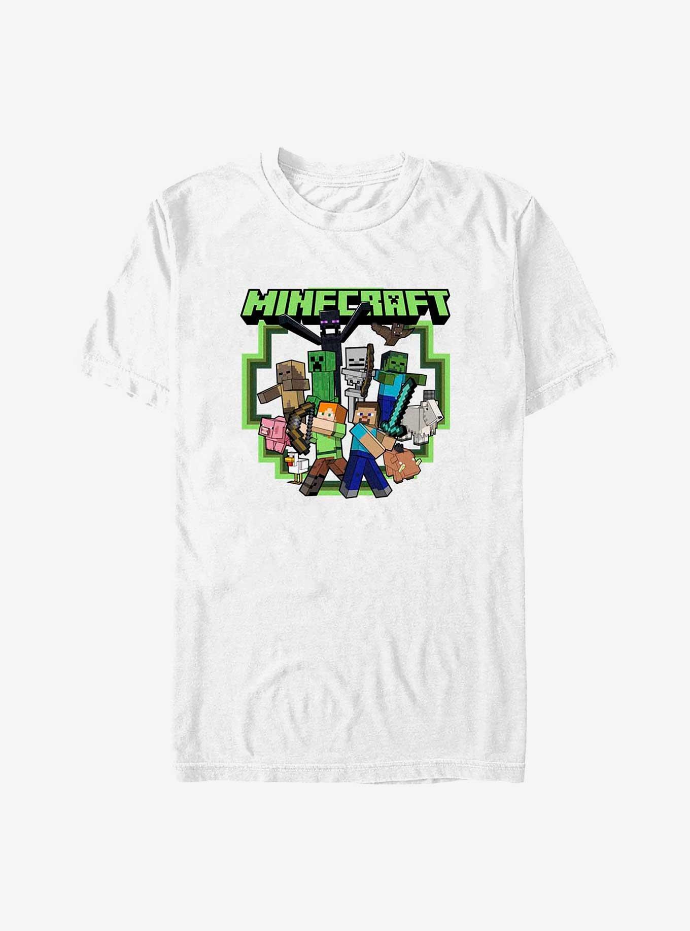 Minecraft Crafty Crew T-Shirt, WHITE, hi-res