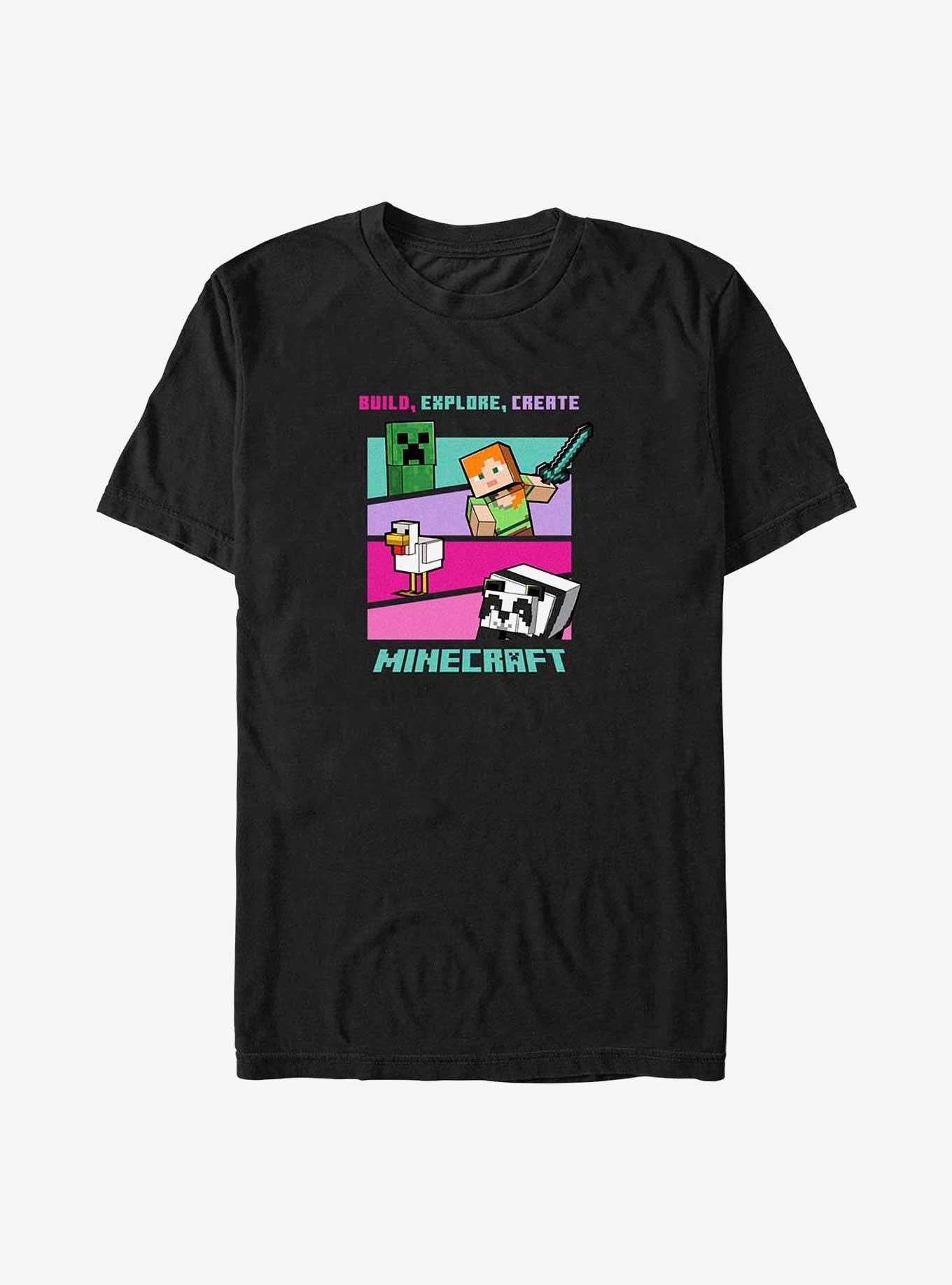 Minecraft Create Your World T-Shirt, BLACK, hi-res