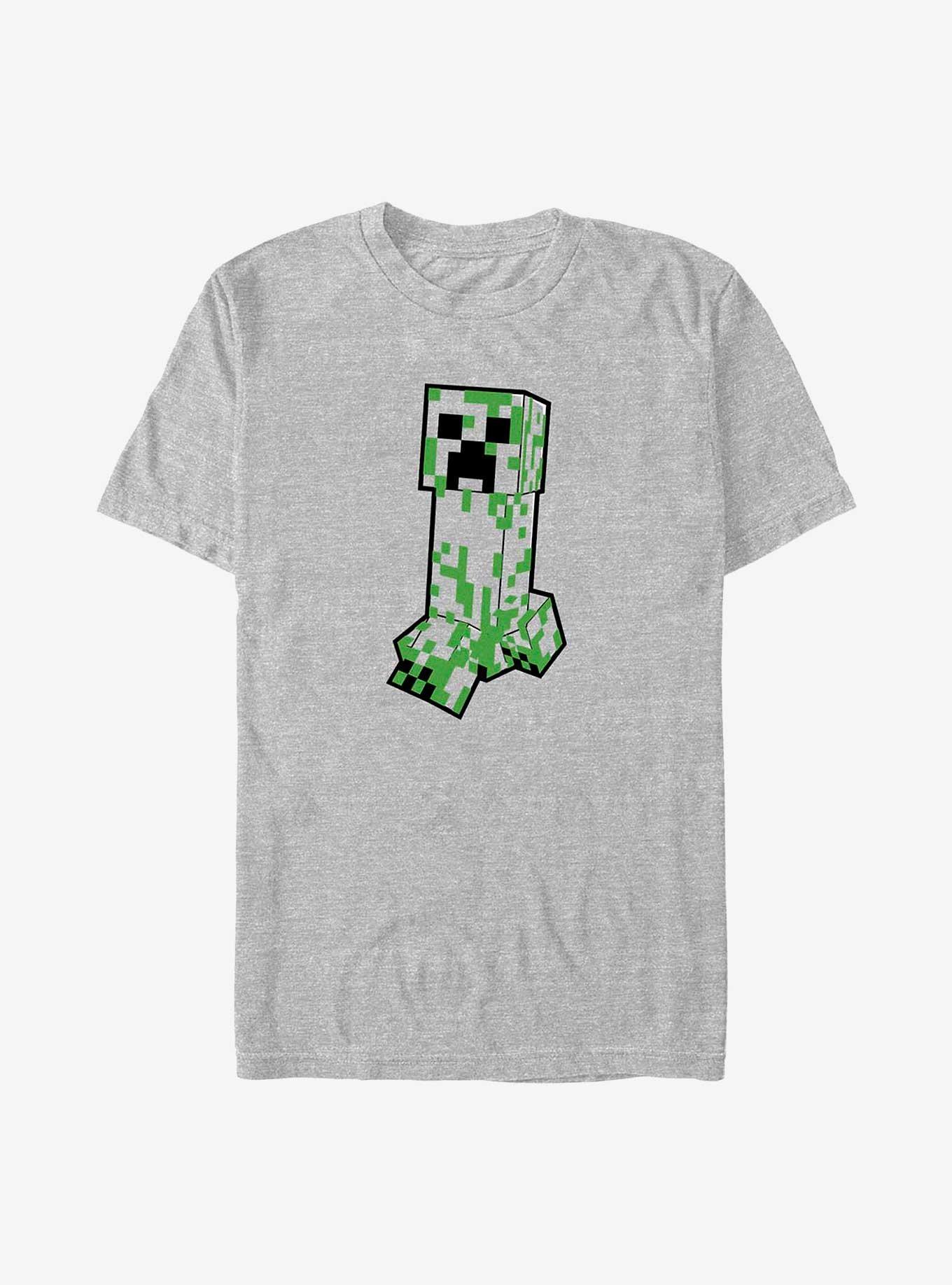 Minecraft Creeper Creepin' T-Shirt - GREY | Hot Topic