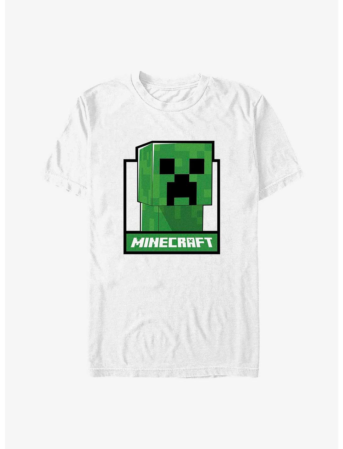 Minecraft Creeper Head T-Shirt, WHITE, hi-res