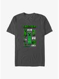 Minecraft Creeper Infograph T-Shirt, CHARCOAL, hi-res