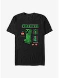 Minecraft Creeper Intel T-Shirt, BLACK, hi-res