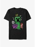 Minecraft Crowned Creeper T-Shirt, BLACK, hi-res