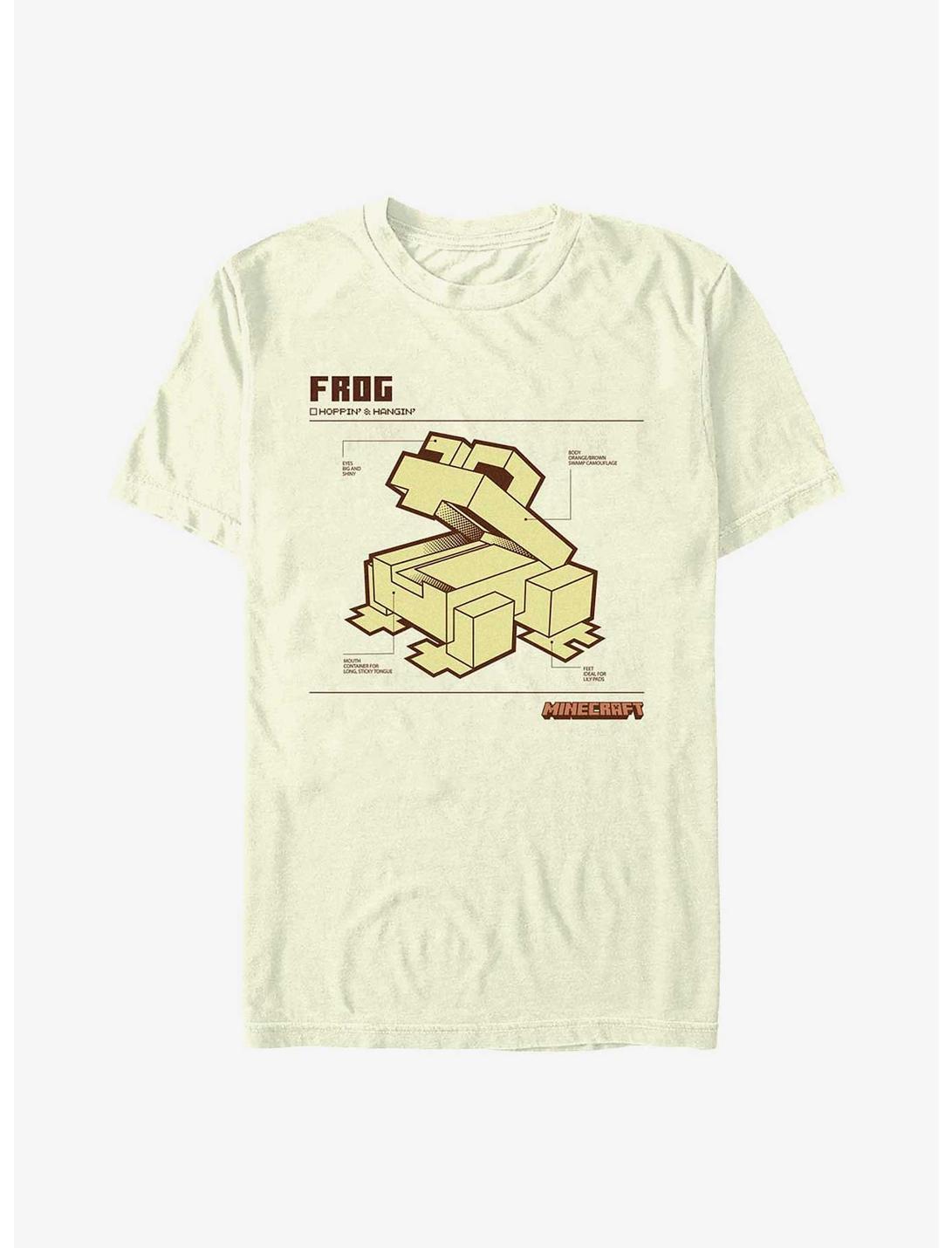 Minecraft Frog Schematic T-Shirt, NATURAL, hi-res