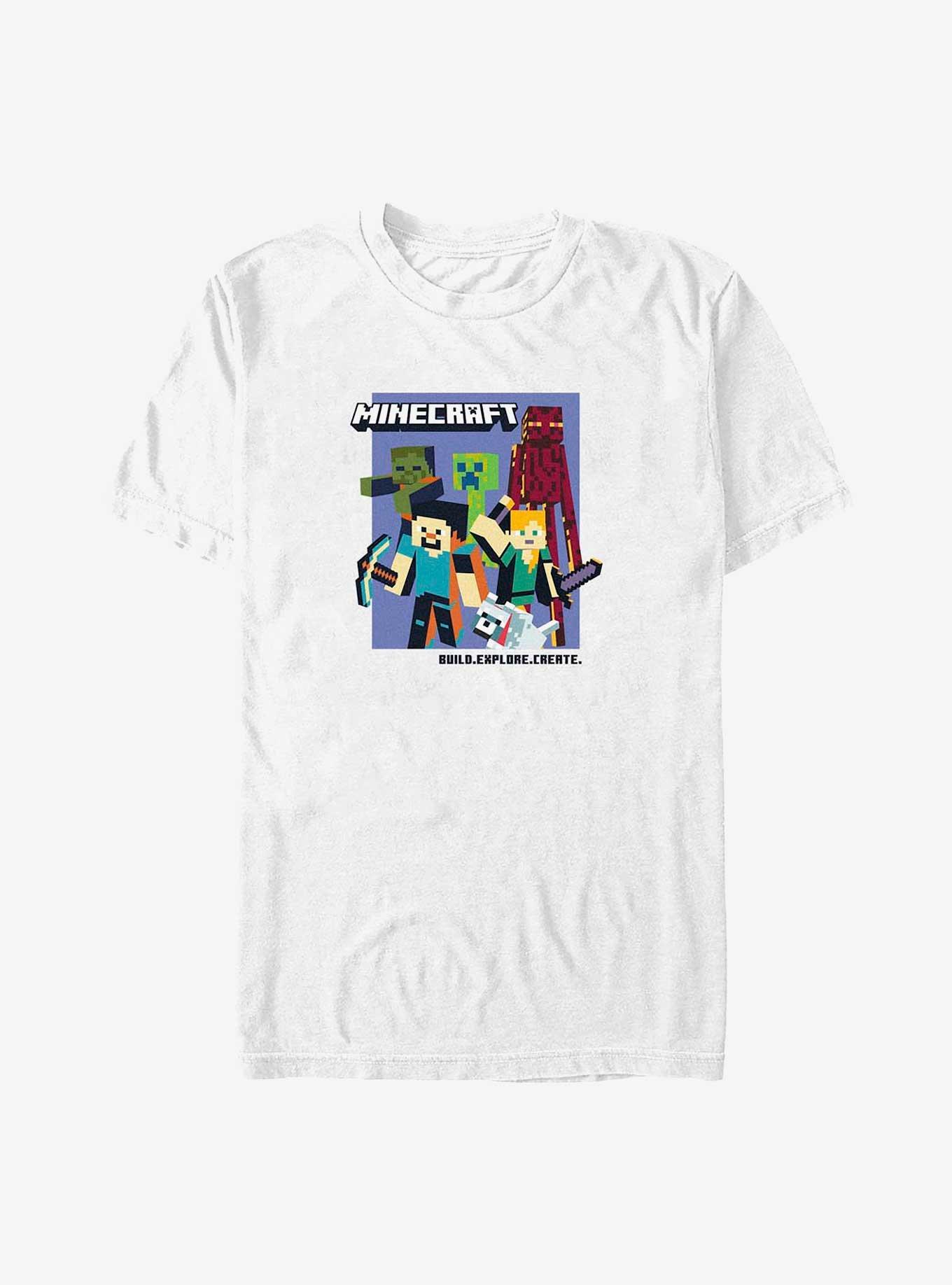 Minecraft Gang T-Shirt, WHITE, hi-res