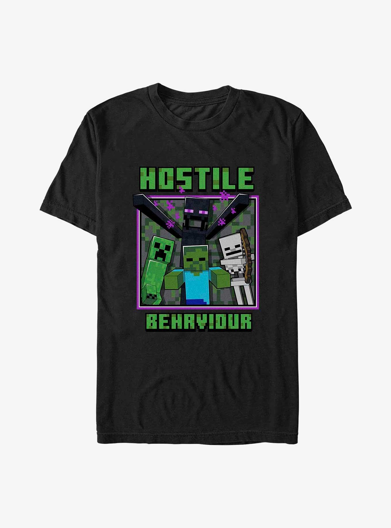 Minecraft Hostile Crew T-Shirt, BLACK, hi-res