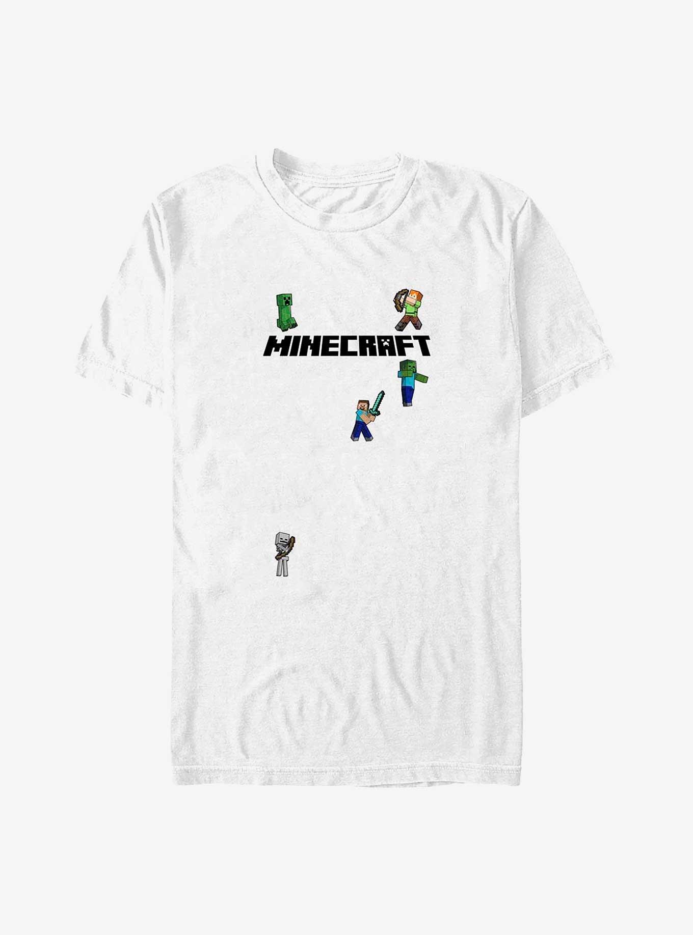 Minecraft Logo T-Shirt, WHITE, hi-res