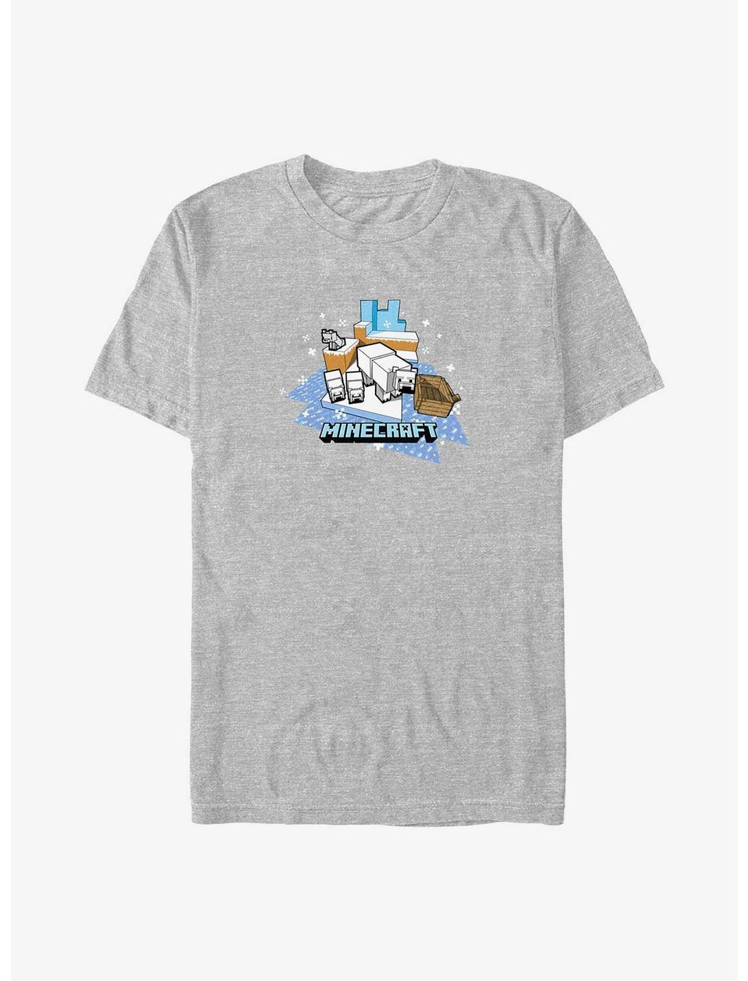 Minecraft Polar Bears T-Shirt, ATH HTR, hi-res