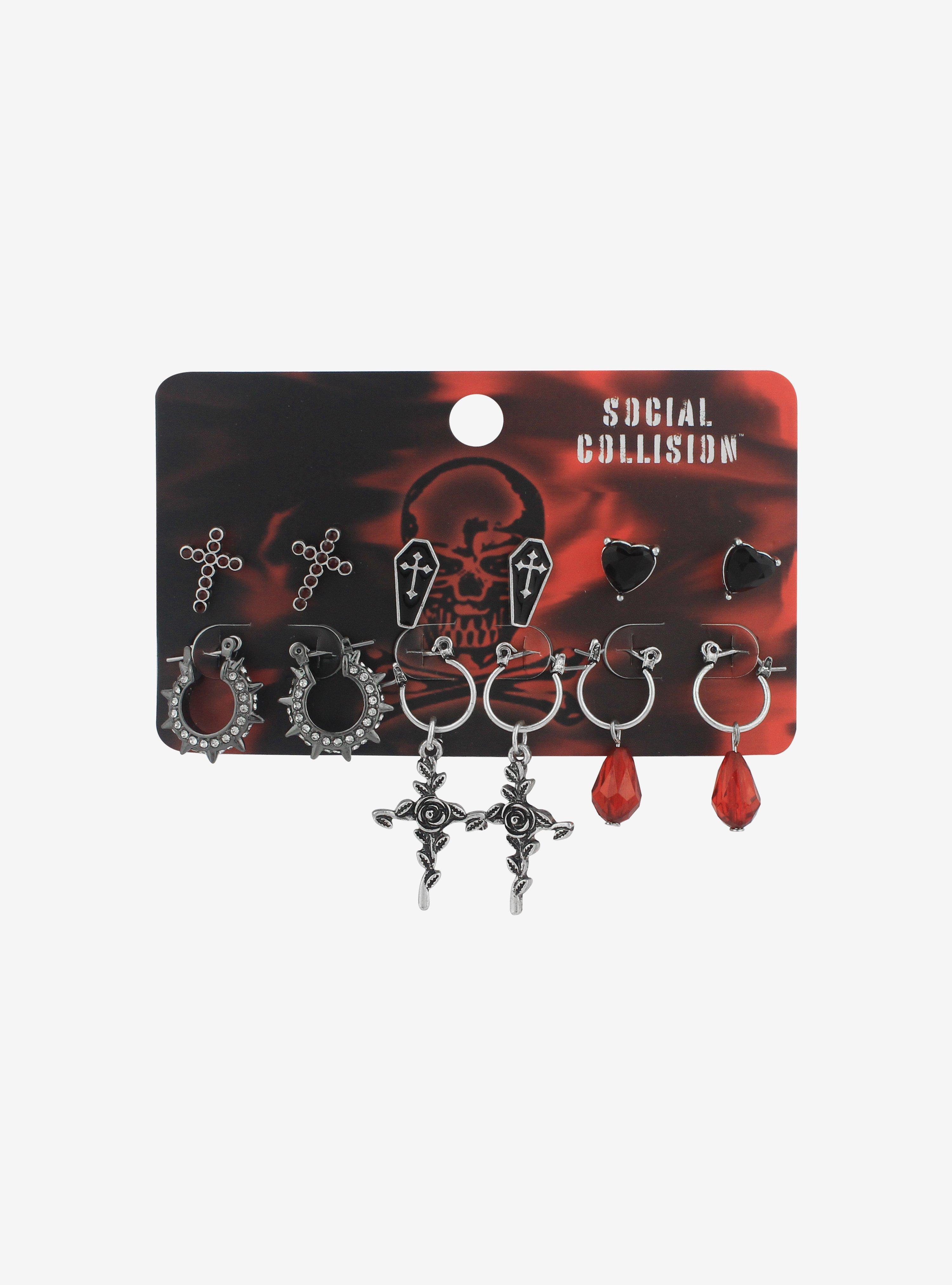 Coffins & Jewels Earring Set | Hot Topic