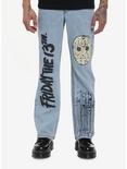Friday The 13th Jason Voorhees Mask Straight Leg Jeans, MULTI, hi-res