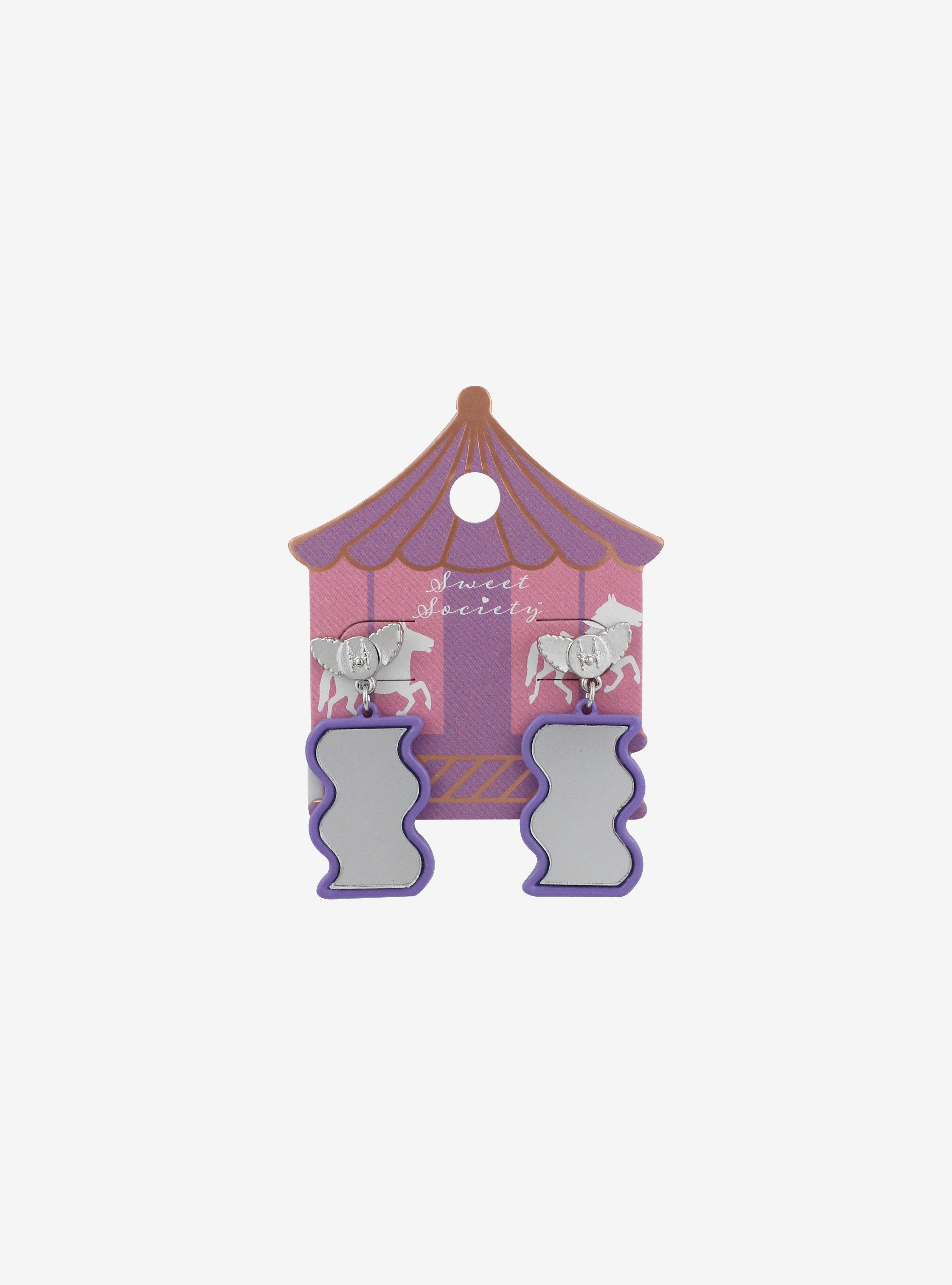 Clown Mirror Drop Earrings, , hi-res