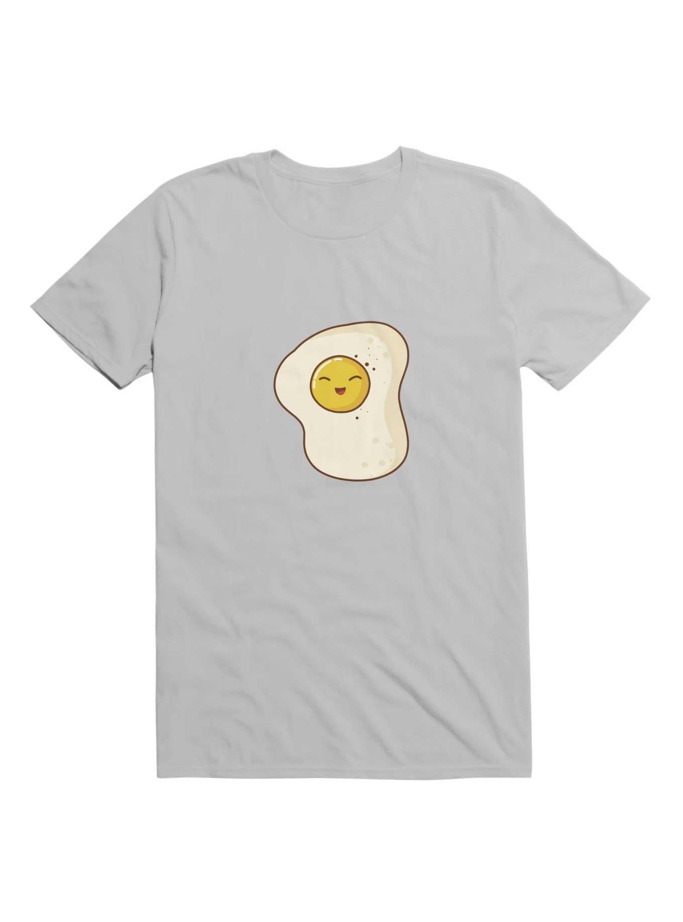 Kawaii Fried Eggs Pattern T-Shirt, , hi-res