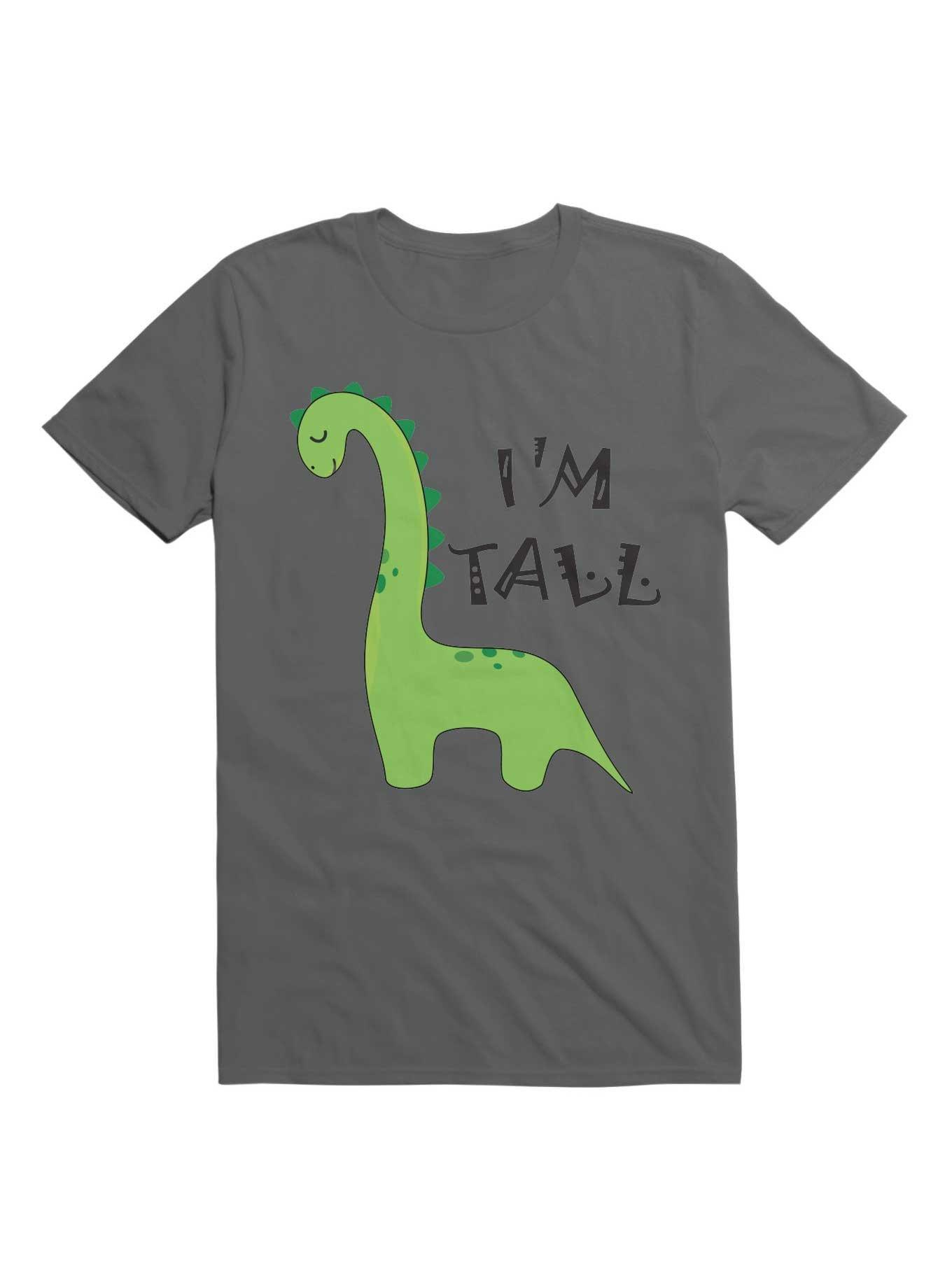 Kawaii Tall Dinosaur - I'm Tall Mom & Dad T-Shirt, , hi-res