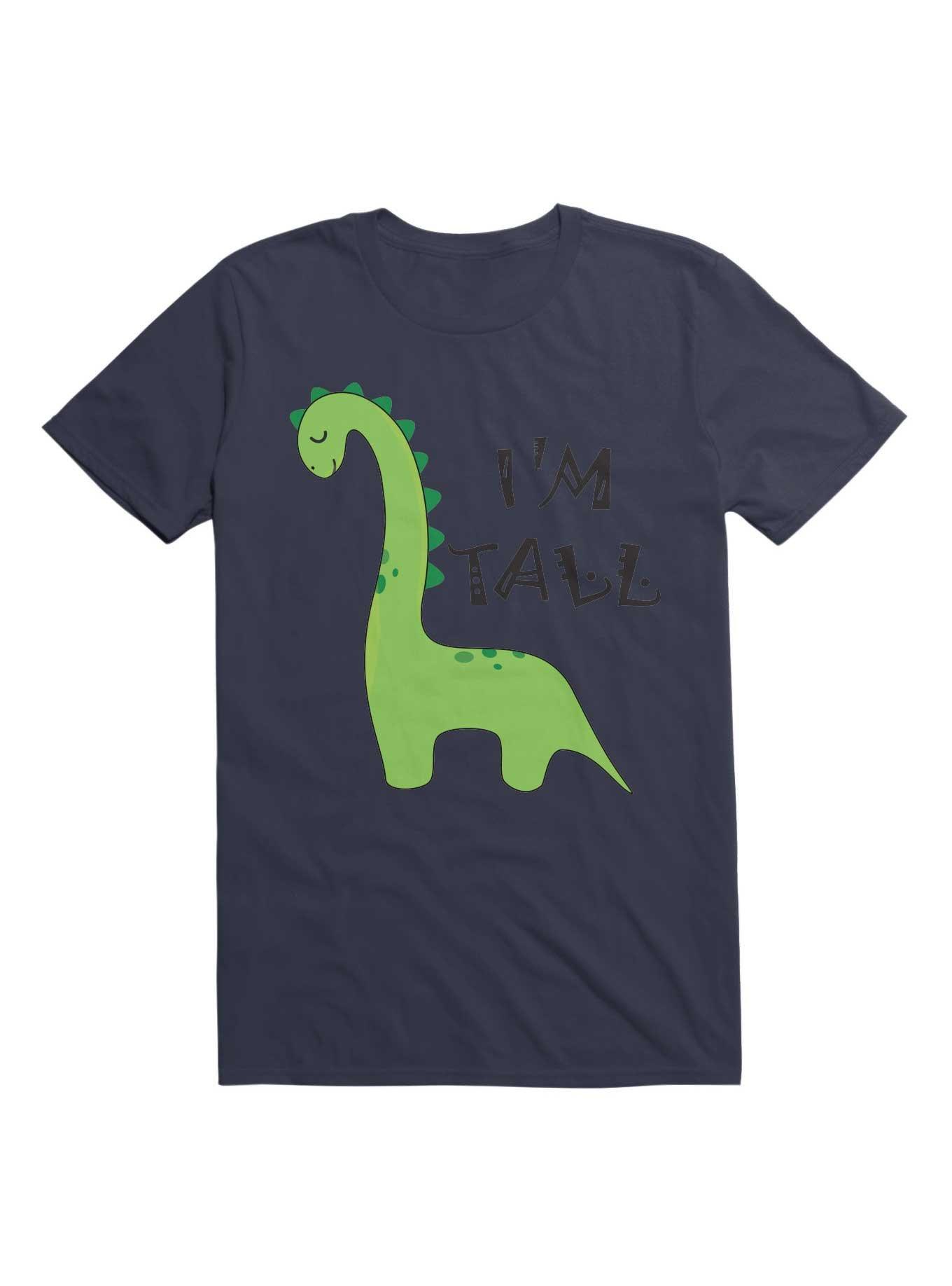 Kawaii Tall Dinosaur - I'm Tall Mom & Dad T-Shirt, , hi-res