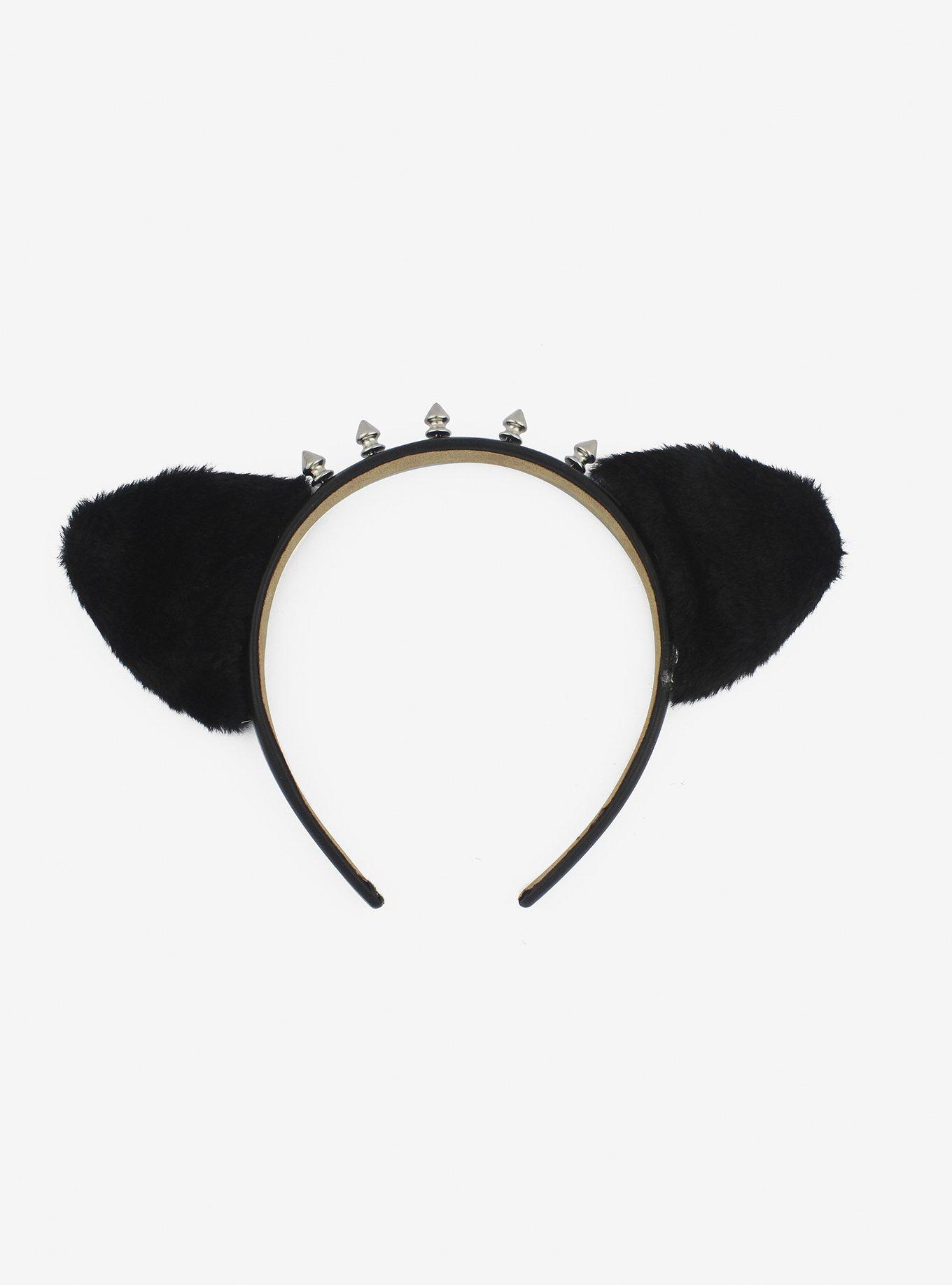 Spiked Cat Ear Headband, , hi-res