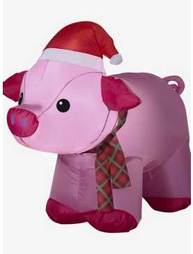 Airblown Inflatable Christmas Pig, , hi-res