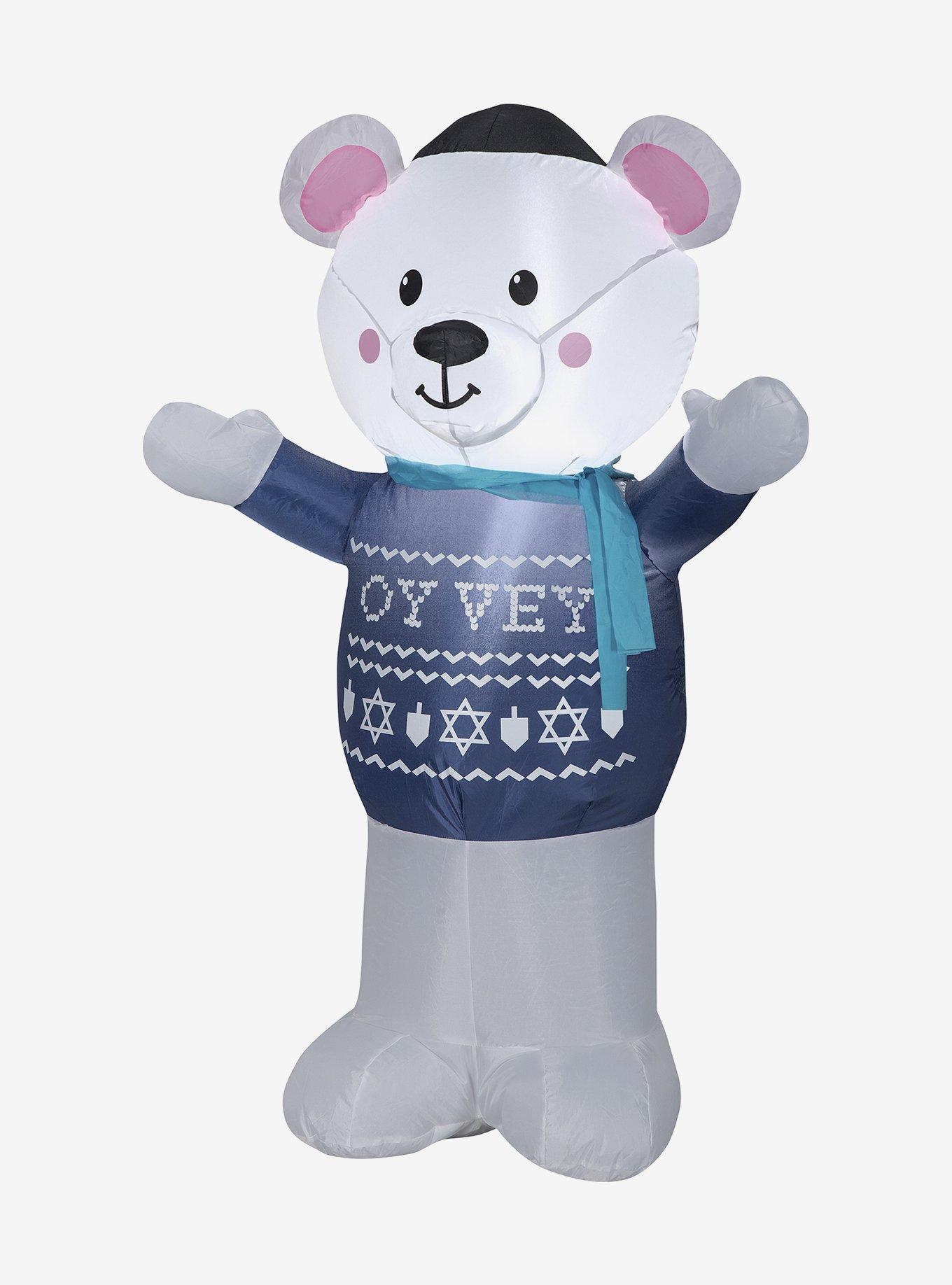 Airblown Hanukkah Polar Bear, , hi-res