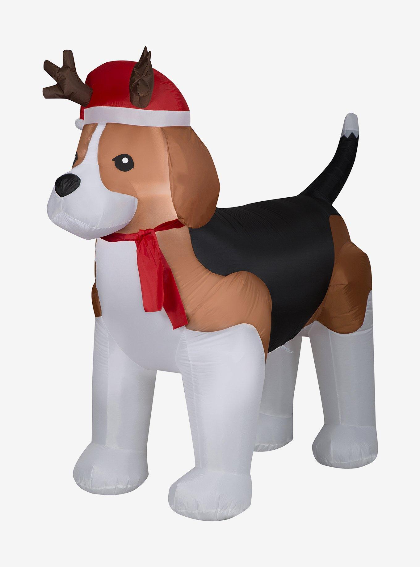 Airblown Inflatable Christmas Beagle, , hi-res