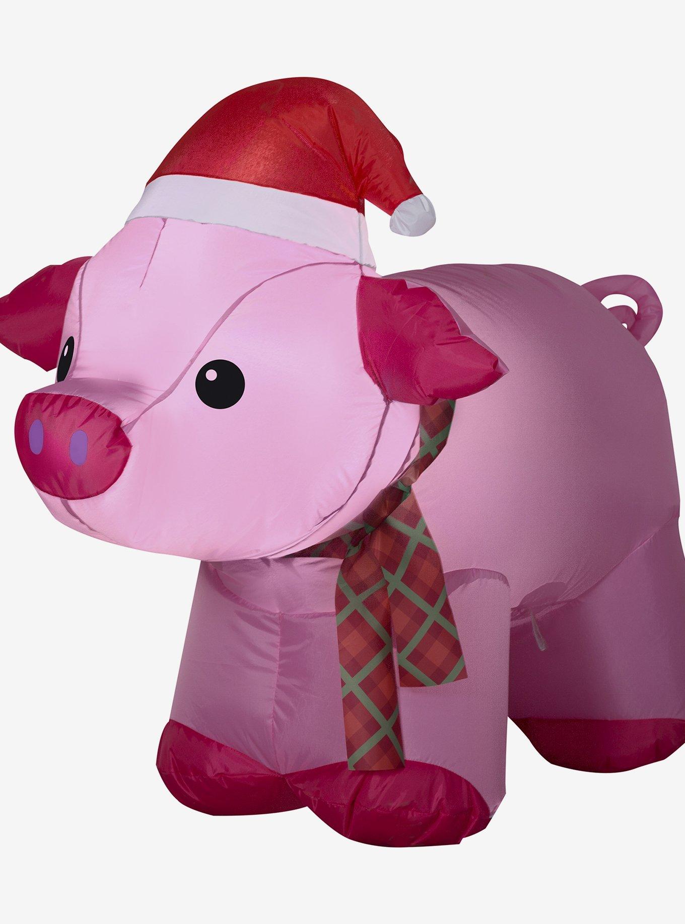 Airblown Inflatable Christmas Pig, , hi-res