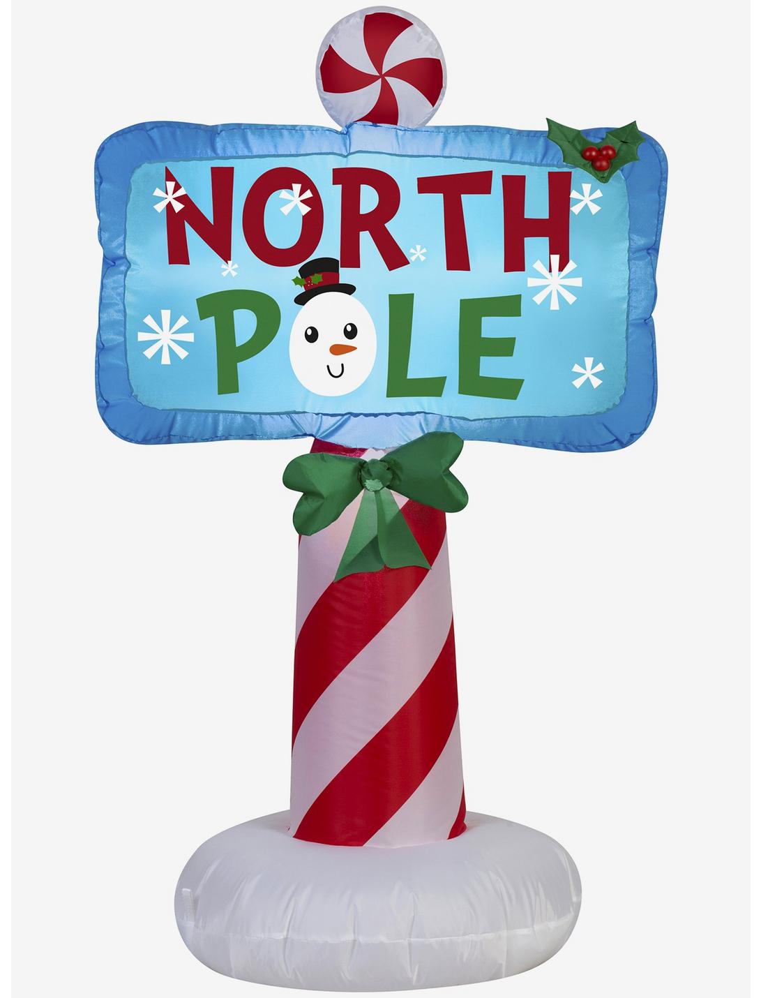 Airblown Outdoor North Pole Sign, , hi-res