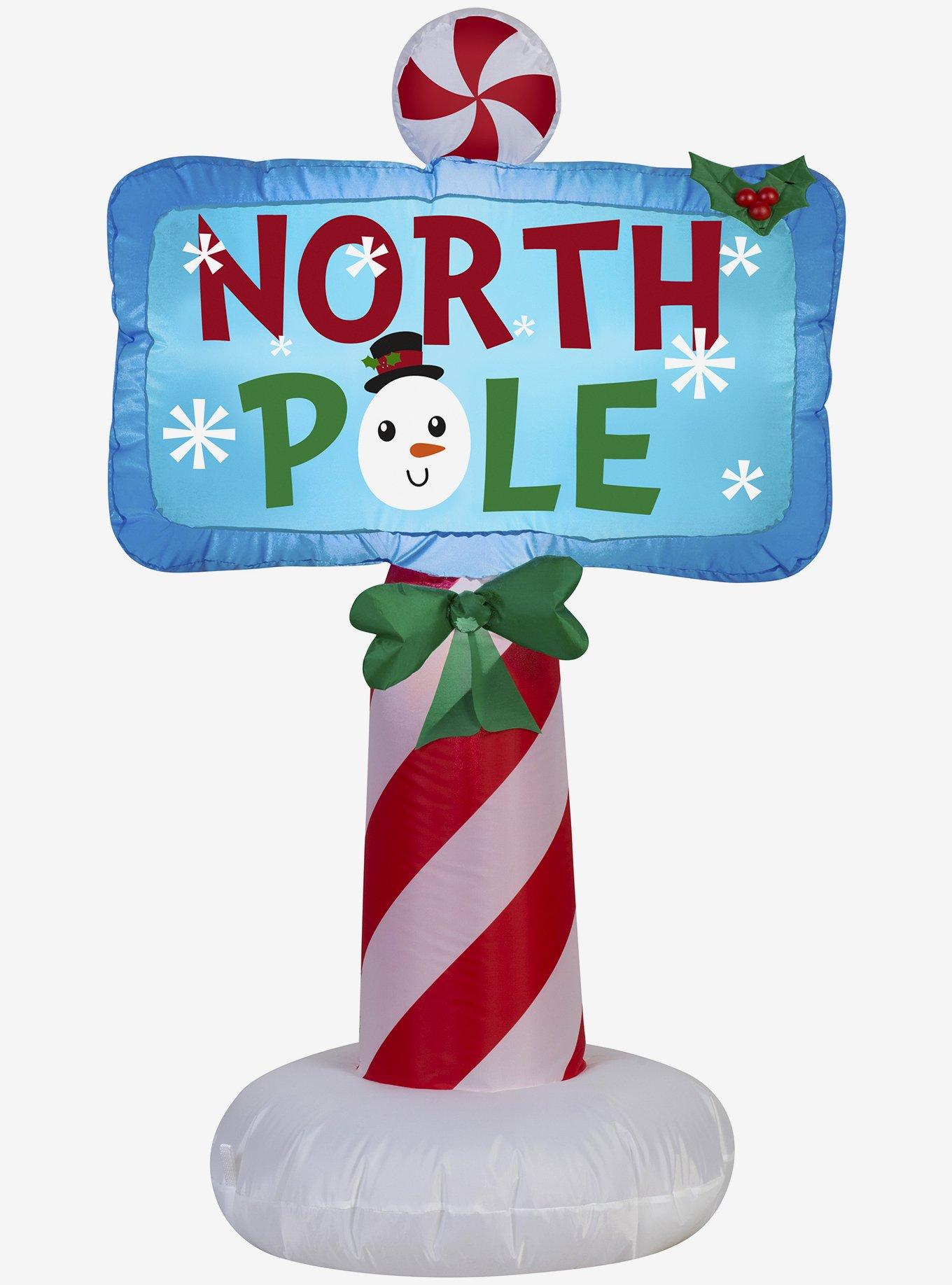 Airblown Outdoor North Pole Sign, , hi-res