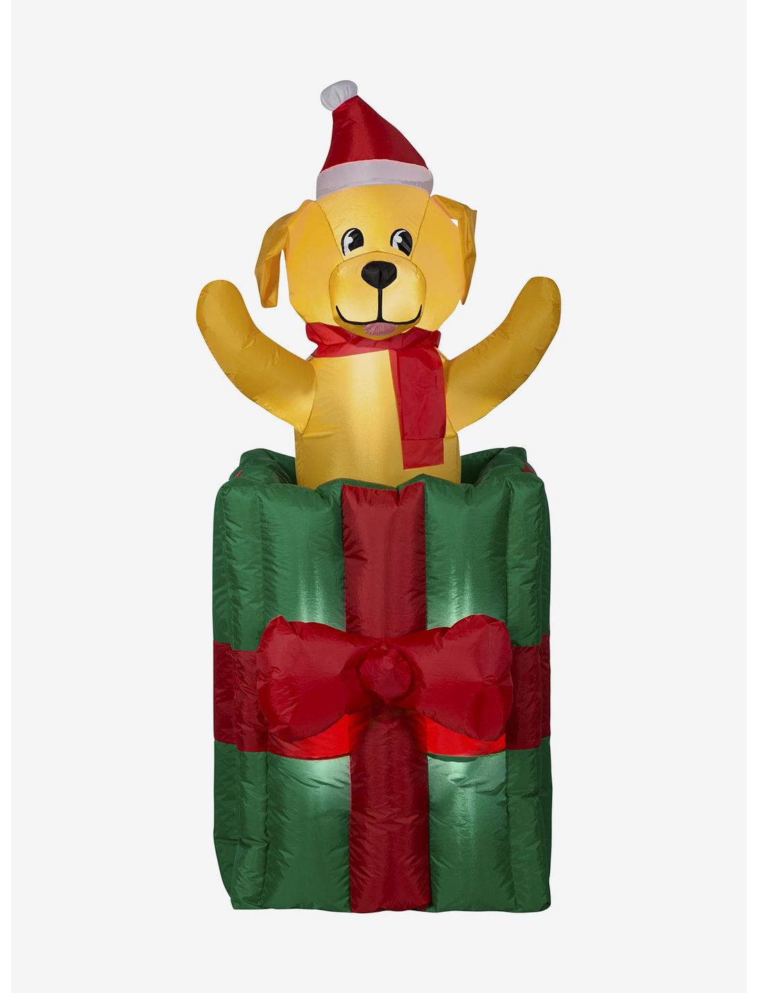 Animated Puppy In Christmas Gift Box, , hi-res