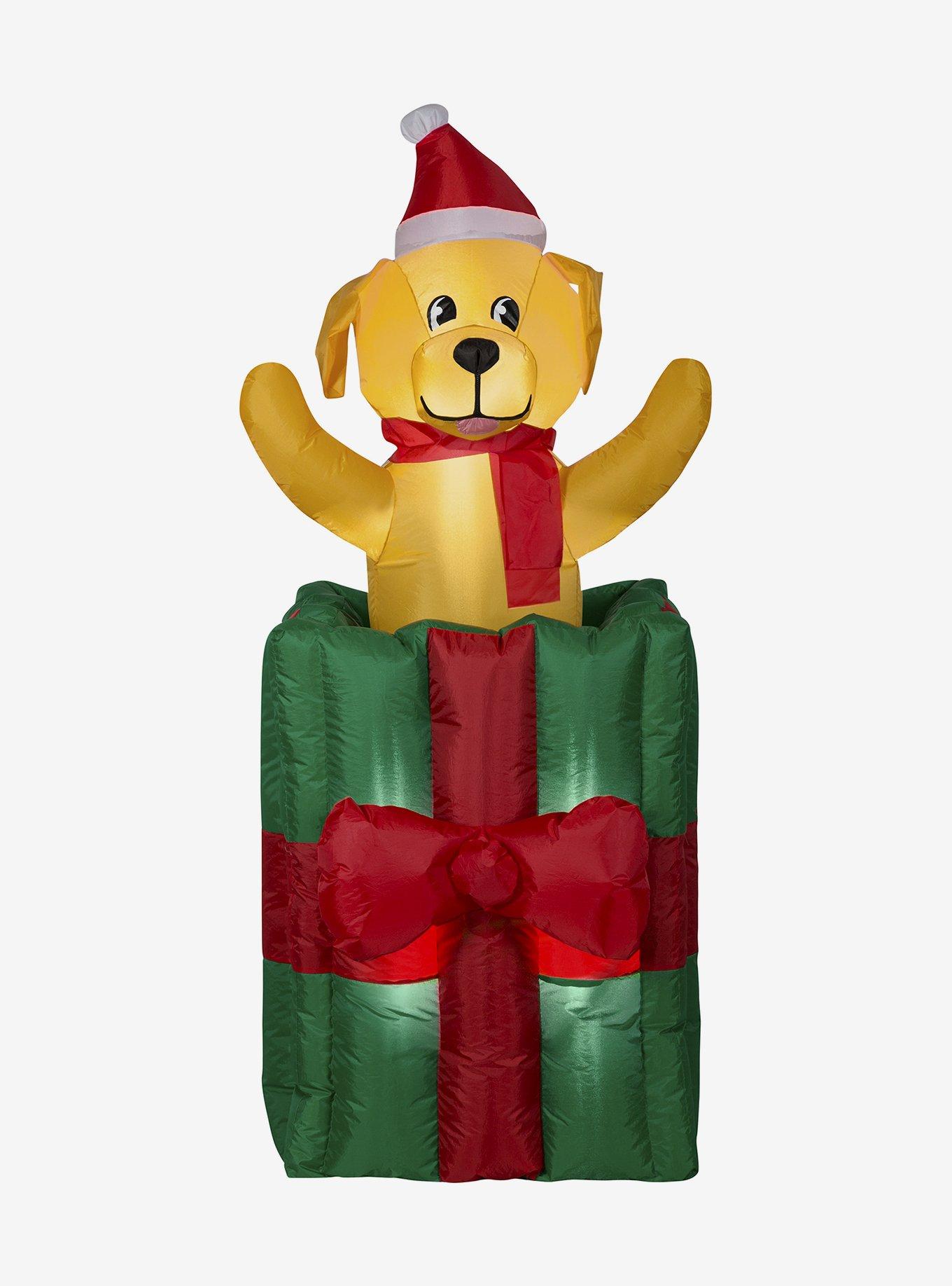 Animated Puppy In Christmas Gift Box, , hi-res