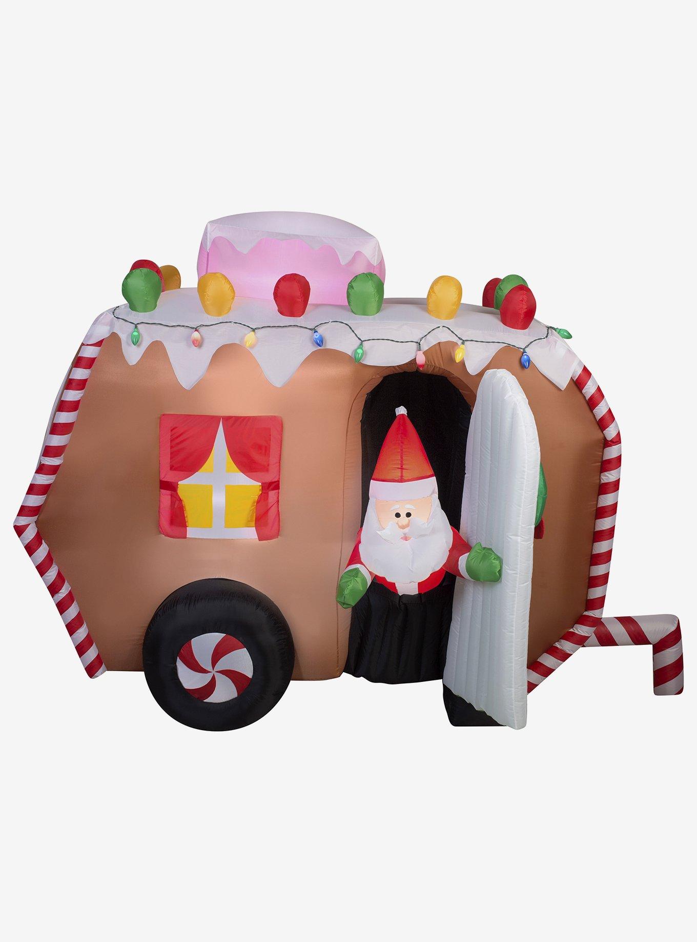 Animated Airblown Gingerbread Trailer, , hi-res