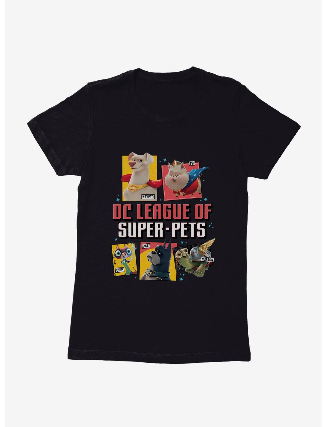 DC League of Super-Pets Group Comic Style Womens T-Shirt, , hi-res
