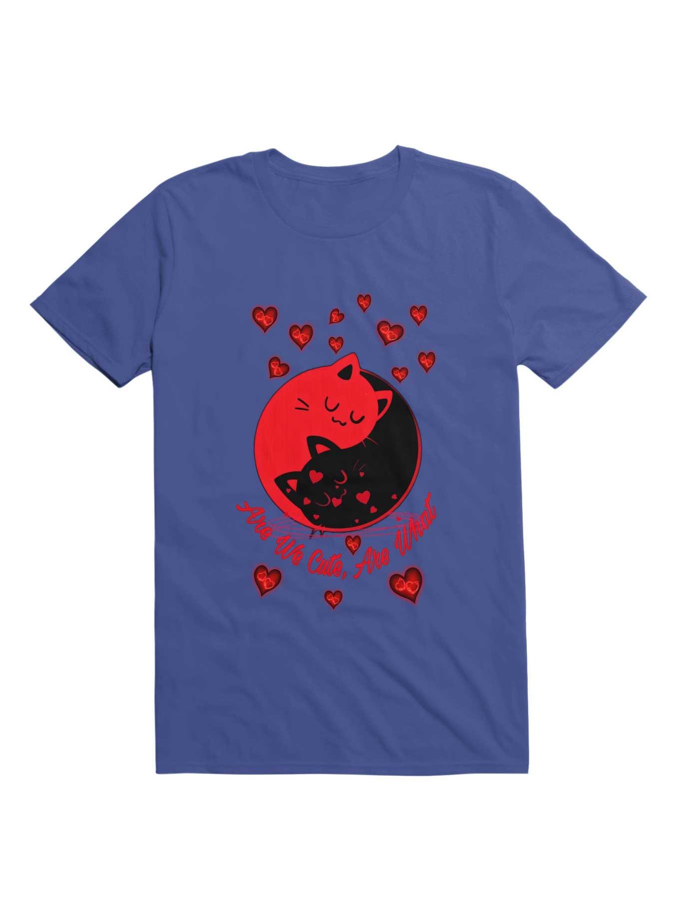 THRDLESS Kawaii Yin Yang Cute Cats T-Shirt