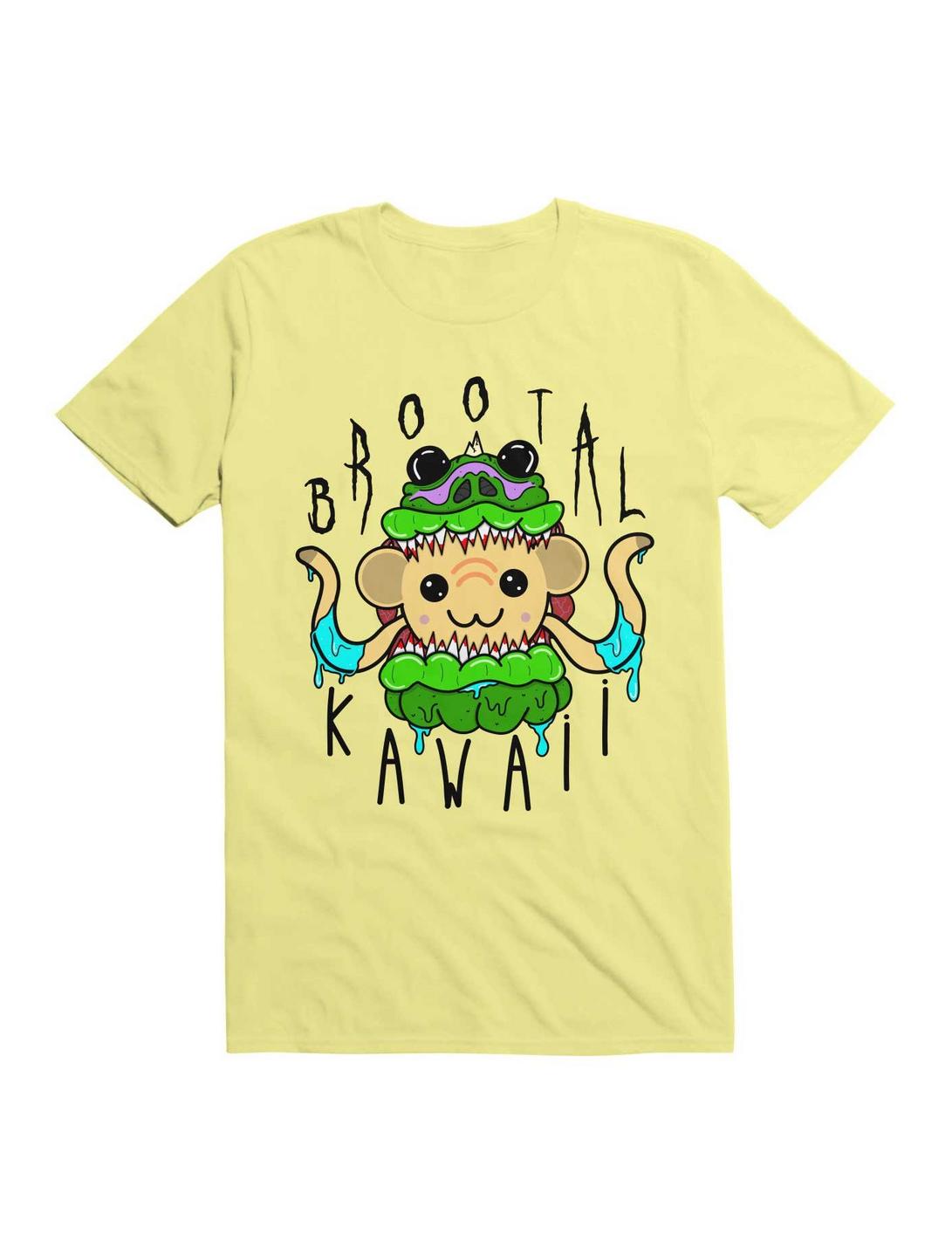 Kawaii Brootal Kawaii T-Shirt, CORN SILK, hi-res
