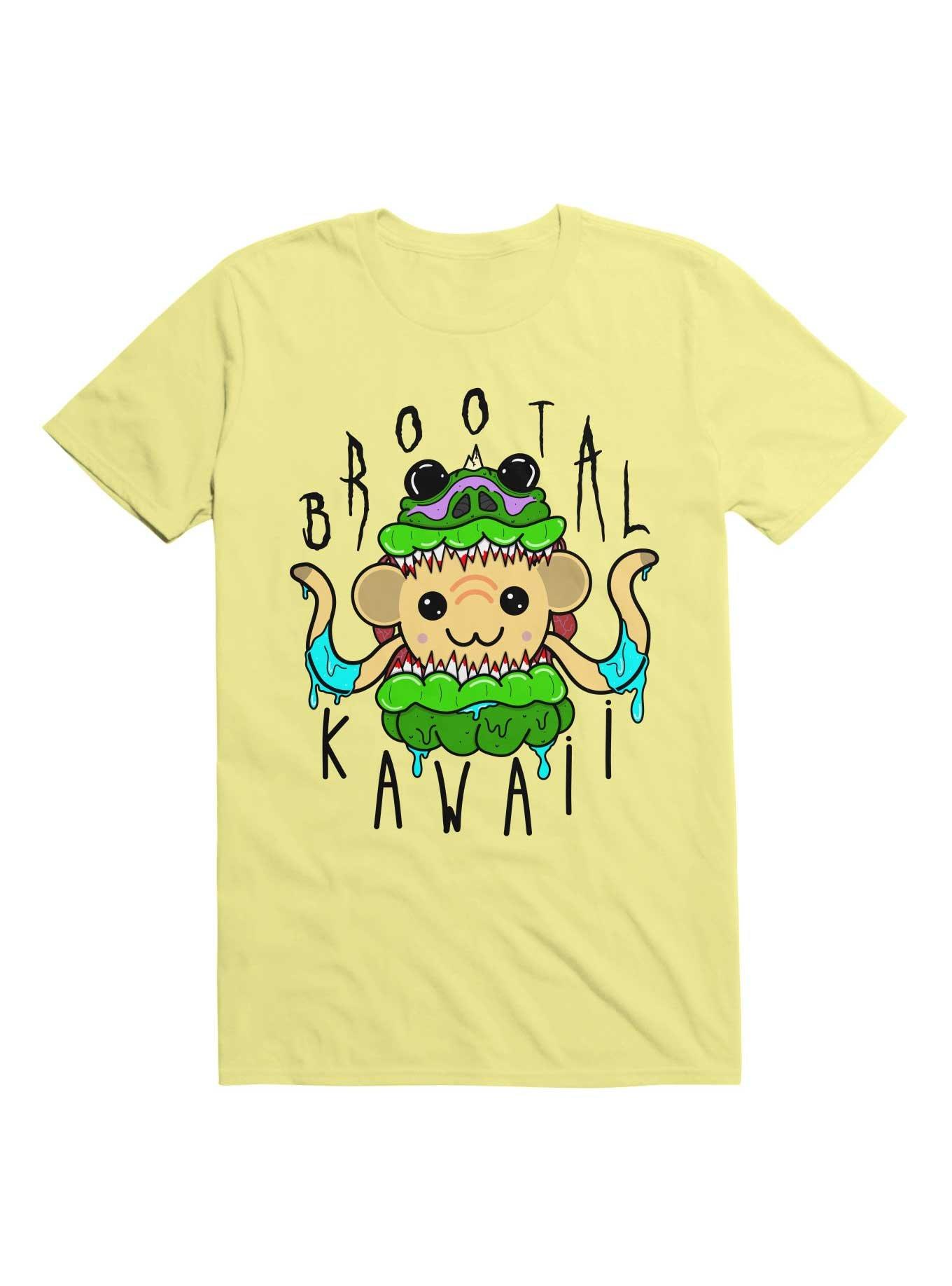 Kawaii Brootal Kawaii T-Shirt, CORN SILK, hi-res