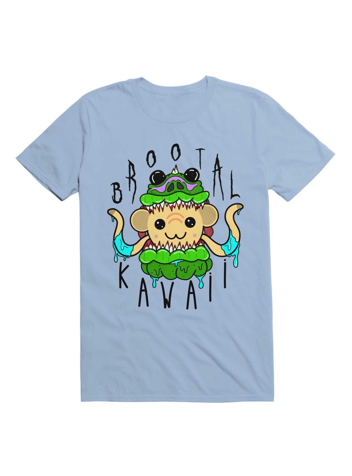 Kawaii Brootal Kawaii T-Shirt, LIGHT BLUE, hi-res