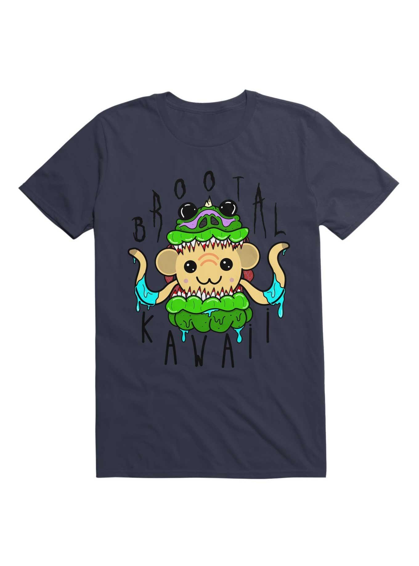 Kawaii Brootal Kawaii T-Shirt, NAVY, hi-res