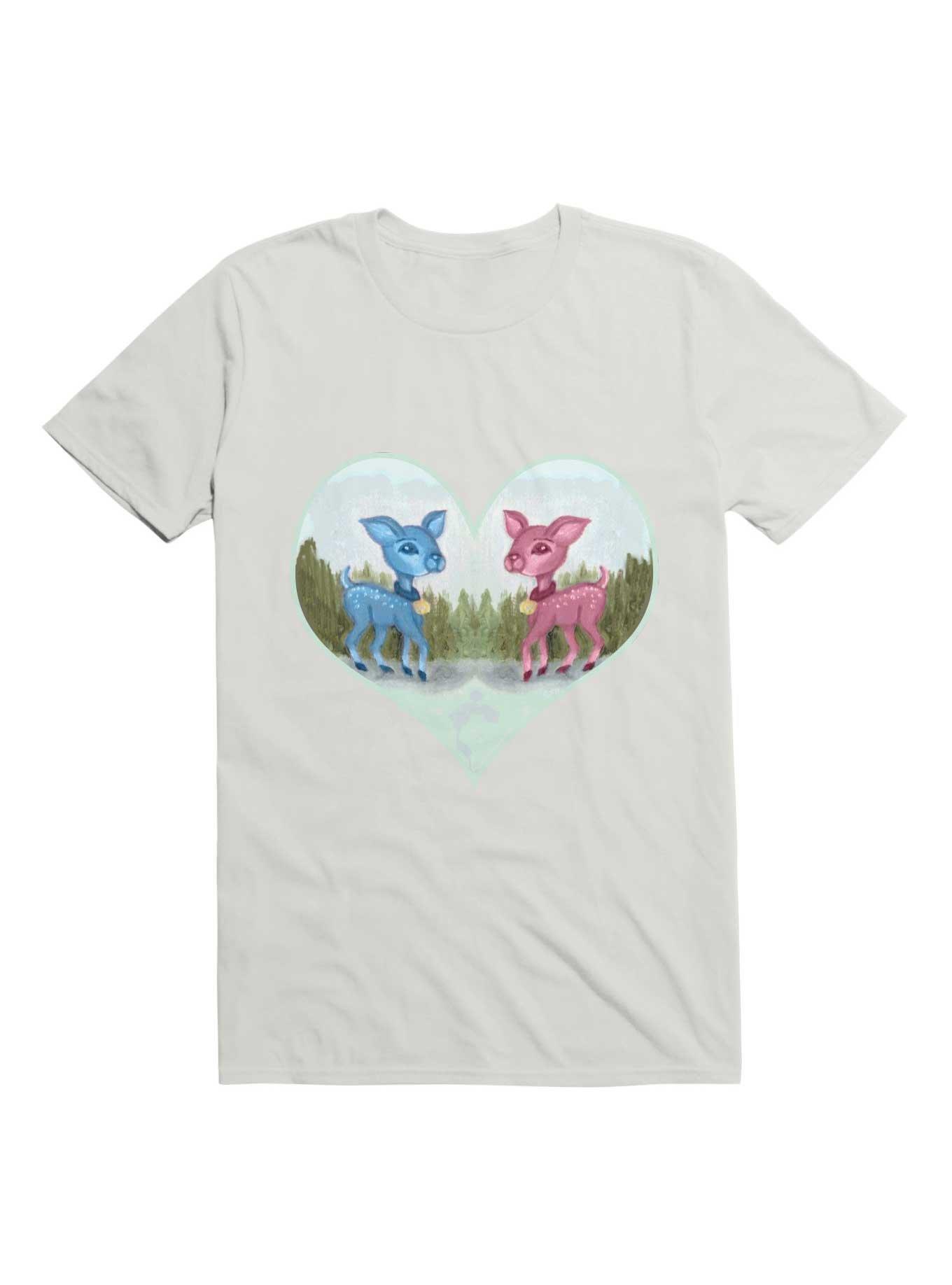 Kawaii Baby Blue Baby Pink Valentine's Day Shirt T-Shirt, , hi-res